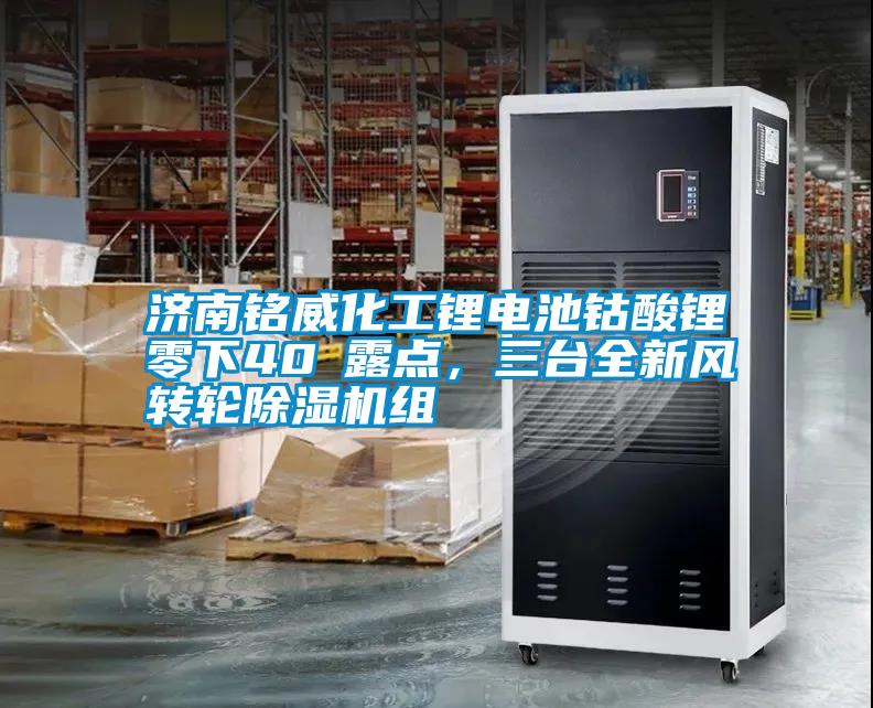 濟南銘威化工鋰電池鈷酸鋰零下40℃露點，三臺全新風轉(zhuǎn)輪除濕機組