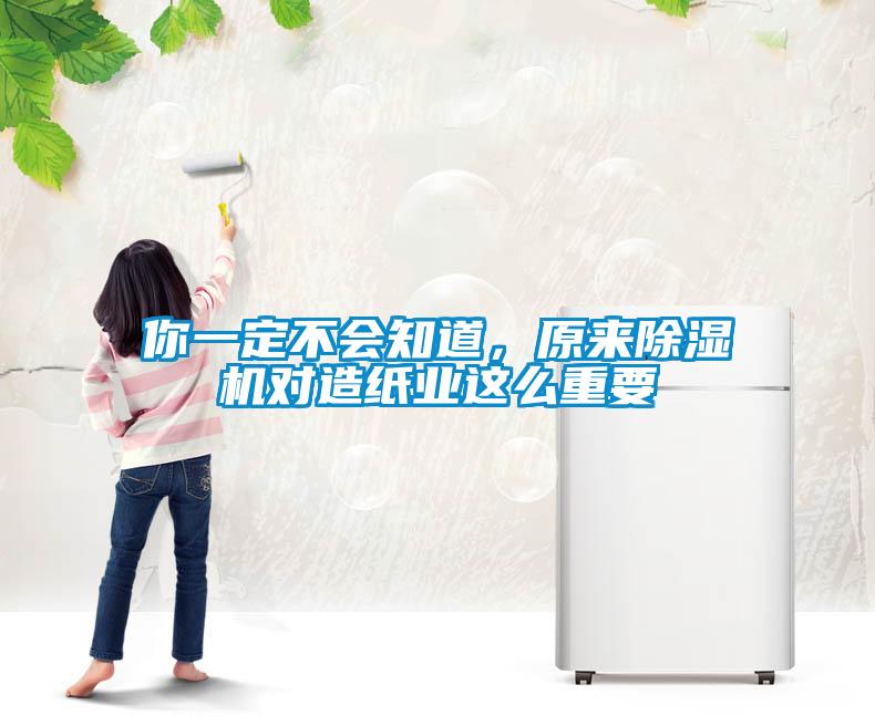 你一定不會(huì)知道，原來(lái)除濕機(jī)對(duì)造紙業(yè)這么重要