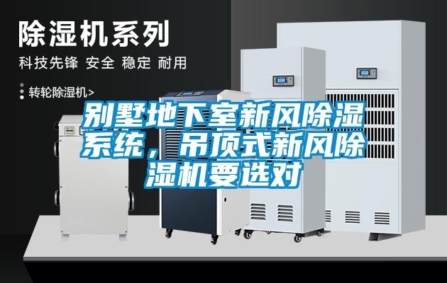別墅地下室新風(fēng)除濕系統(tǒng)，吊頂式新風(fēng)除濕機要選對