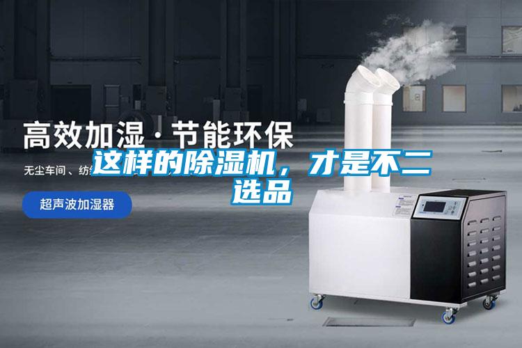 這樣的除濕機，才是不二選品