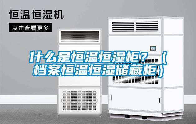 什么是恒溫恒濕柜？（檔案恒溫恒濕儲藏柜）