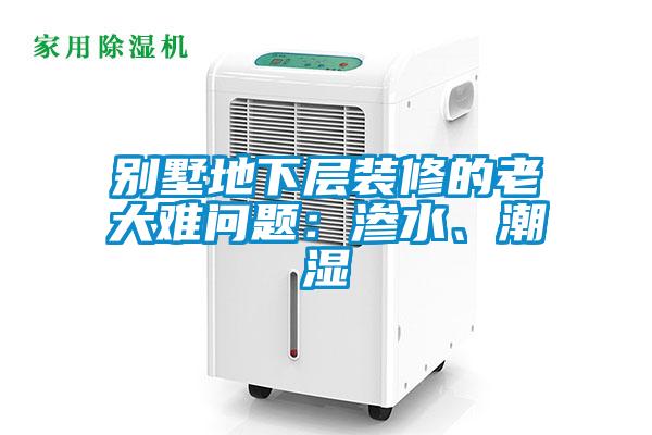別墅地下層裝修的老大難問題：滲水、潮濕