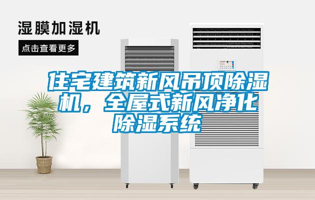 住宅建筑新風(fēng)吊頂除濕機(jī)，全屋式新風(fēng)凈化除濕系統(tǒng)