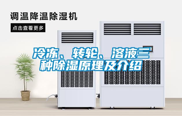 冷凍、轉(zhuǎn)輪、溶液三種除濕原理及介紹