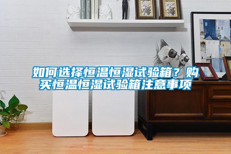 如何選擇恒溫恒濕試驗(yàn)箱？購(gòu)買(mǎi)恒溫恒濕試驗(yàn)箱注意事項(xiàng)