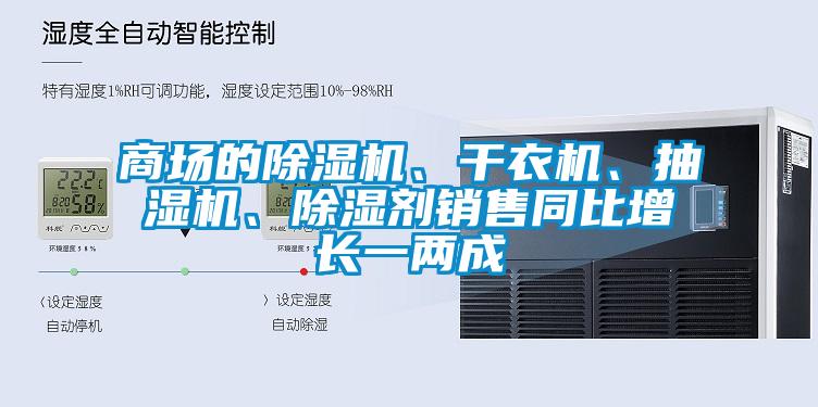 商場(chǎng)的除濕機(jī)、干衣機(jī)、抽濕機(jī)、除濕劑銷(xiāo)售同比增長(zhǎng)一兩成