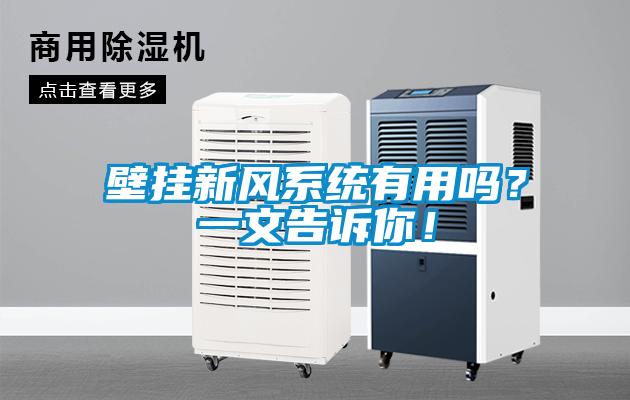 壁掛新風(fēng)系統(tǒng)有用嗎？一文告訴你！
