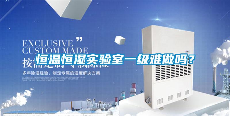 恒溫恒濕實驗室一級難做嗎？