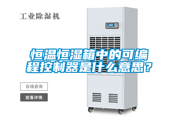 恒溫恒濕箱中的可編程控制器是什么意思？