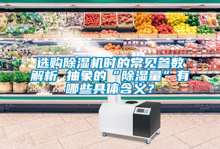 選購(gòu)除濕機(jī)時(shí)的常見(jiàn)參數(shù)解析 抽象的“除濕量”有哪些具體含義？