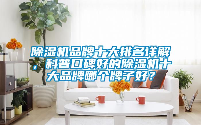 除濕機(jī)品牌十大排名詳解，科普口碑好的除濕機(jī)十大品牌哪個(gè)牌子好？