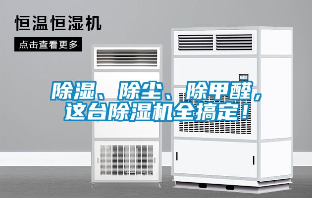 除濕、除塵、除甲醛，這臺(tái)除濕機(jī)全搞定！