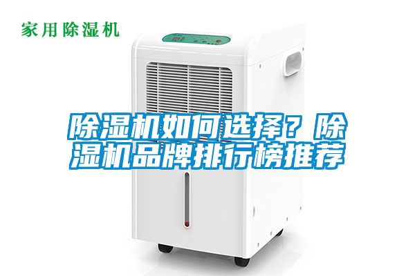 除濕機如何選擇？除濕機品牌排行榜推薦